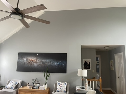 Freshly painted attic room — Bethlehem Drive attic-to-living-space conversion in Winston-Salem, NC
