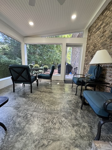 Azek pvc decking — Littlebrook 20×12 screened porch in Clemmons, NC