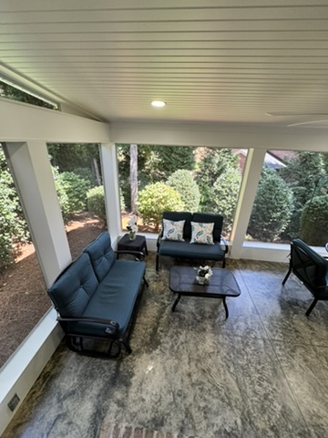 Framing — Littlebrook 20×12 screened porch in Clemmons, NC