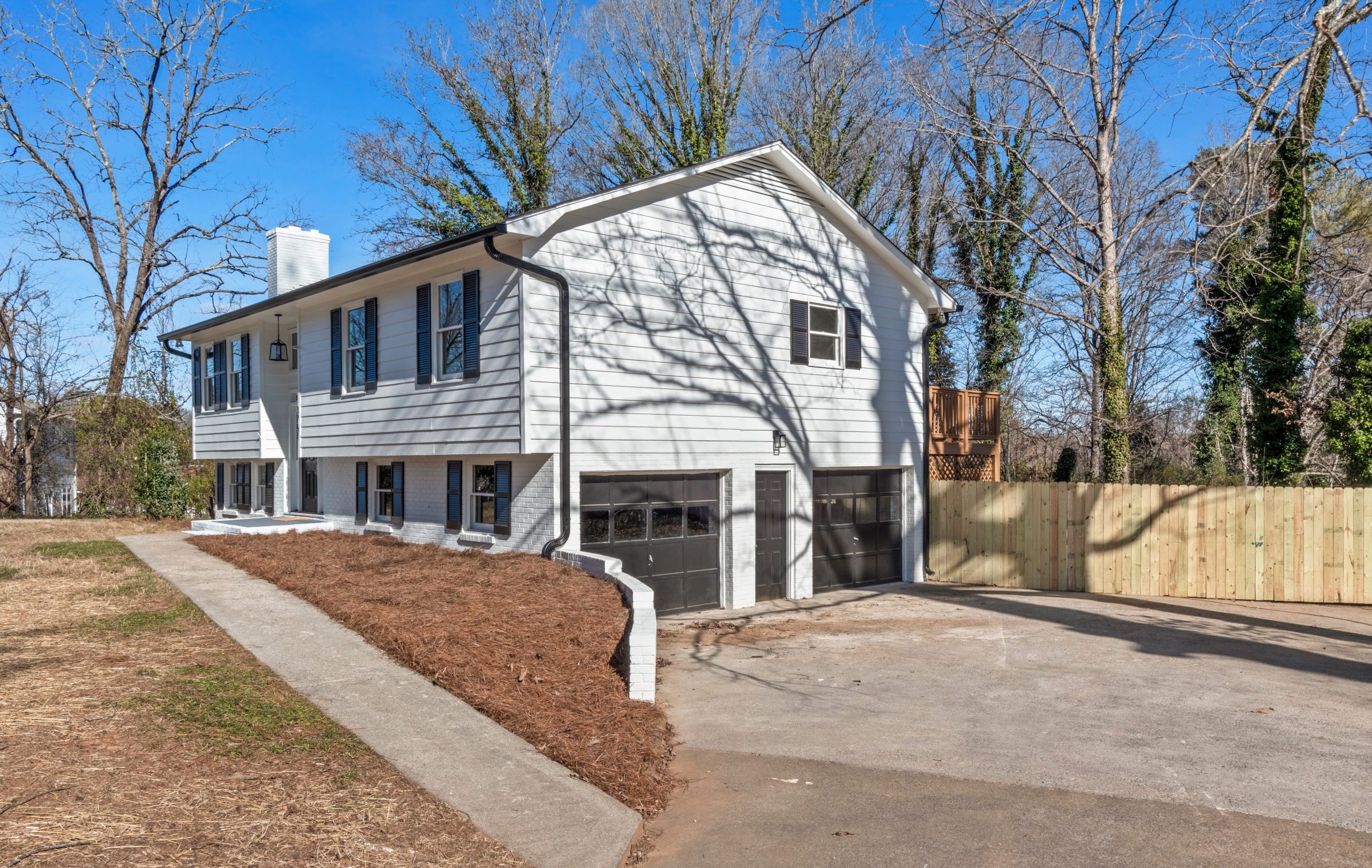 New screened porch — Wabash Boulevard split-level complete remodel in Winston-Salem, NC