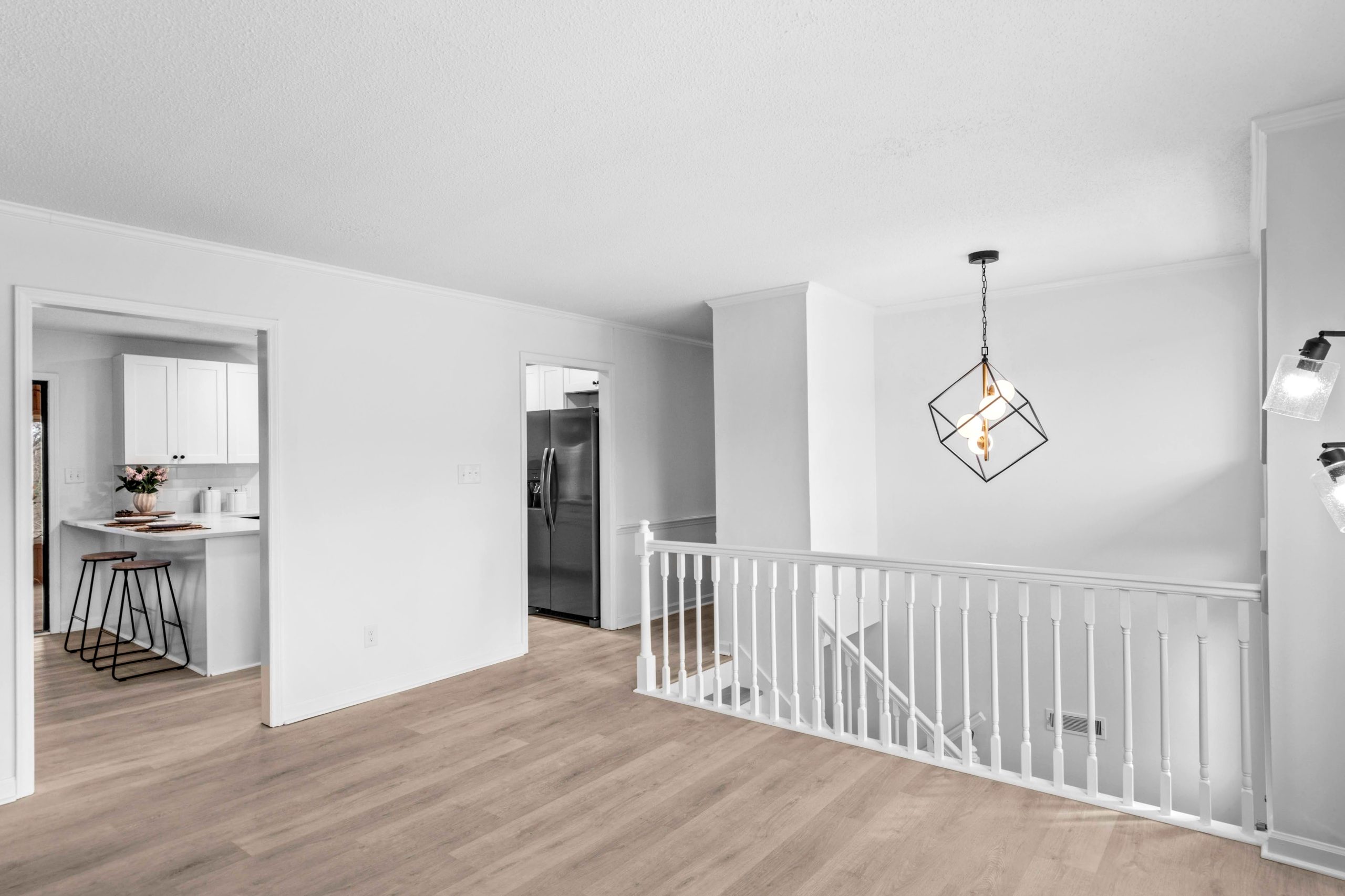 Added heated square footage — Wabash Boulevard split-level complete remodel in Winston-Salem, NC
