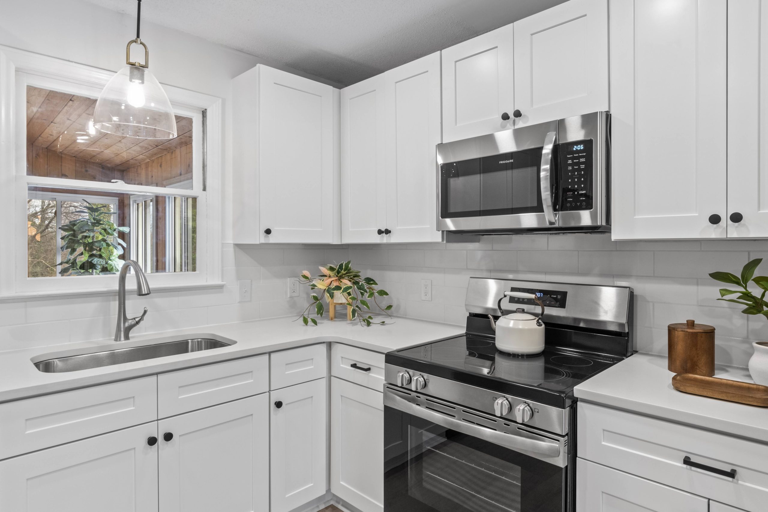 New flooring — Wabash Boulevard split-level complete remodel in Winston-Salem, NC